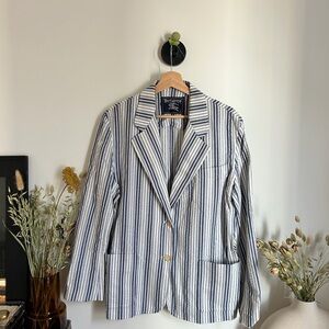 Vintage Burberry Linen Blazer